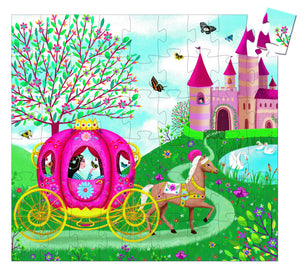 Djeco  54 Piece Silhouette Puzzle - Elise's Carriage