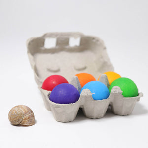 Grimm's Bright Rainbow Balls in Egg Box