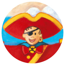 Load image into Gallery viewer, Djeco 36 Piece Silhouette Puzzle Pirate and his treasure
