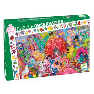 Djeco 200 Piece Observation Puzzle Rio Carnival