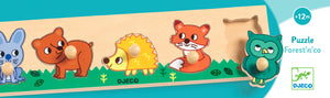 Djeco - 5 piece Toddler peg Puzzle - Forest'n'Co