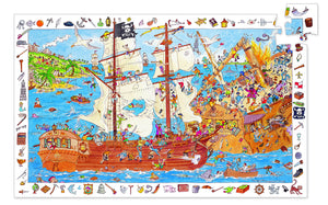 Djeco  100 Piece Observation Puzzle - Pirates