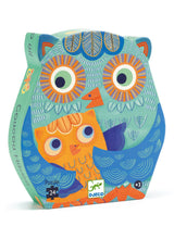 Load image into Gallery viewer, Djeco 24 Piece Silhouette Puzzle - Hello Owl
